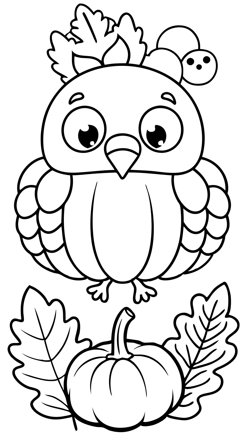 cute easy thanksgiving coloring pages